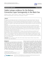 Stable isotope evidence for the Bottom Convective Layer homogeneity in the Black Sea