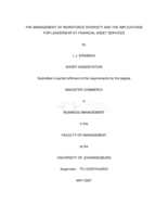 The management of workforce diversity and implications for leadership at financial asset services