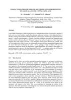 Characterization of surface roughness of laser deposited Titanium alloy and copper using AFM