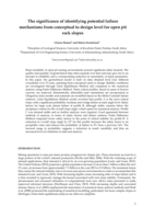 The significance of identifying potential failure mechanisms from conceptual to design level for open pit rock slopes