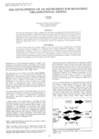 The development of an instrument for measuring organisational inertia.