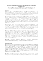 Beegining : the implementation of appropriate