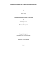 Developing a knowledge map at a South African electricity utility