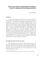 The Jacob Zuma government’s foreign policy : association or dissociation?