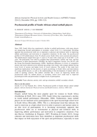 Psychosocial profile of South African school netball players
