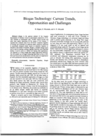 Biogas technology : current trends, opportunities and challenges