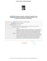 Savings and economic growth: a historical analysis of the relationship between savings and economic growth in the Cape Colony economy, 1850-1909