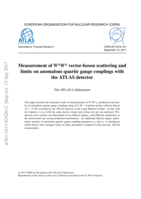 Measurement of W±W± vector-boson scattering and limits on anomalous quartic gauge couplings with the ATLAS detector