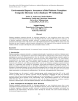 Environmental impacts assessment of the platinum nanophase composite electrode by Eco-indicator 99 methodology