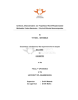 Synthesis, characterization and properties of novel phosphorylated multiwalled carbon nanotubes/polyvinyl chloride nanocomposites