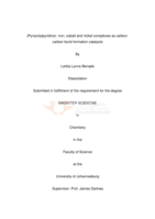 (Pyrazolylpyridine)- iron, cobalt and nickel complexes as carbon-carbon bond formation catalysts