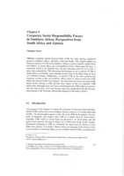 Corporate Social Responsibility forays in Southern Africa : perspectives from South Africa and Zambia