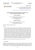 Emerging Roles of Small and Medium Enterprises in the Fourth Industrial Revolution in Africa