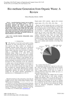 Bio-methane generation from organic waste : a review