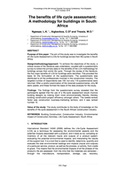 The benefits of life cycle assessment : a methodology for buildings in South Africa