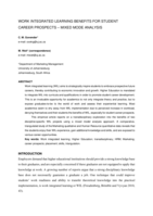 Work integrated learning benefits for student career prospects – mixed mode analysis