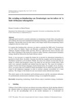 Die vertaling en lokalisering van Terminologie van het tolken vir ’n Suid-Afrikaanse teikengehoor