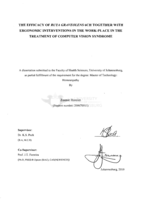 The efficacy of Ruta graveolens 6CH together with ergonomic interventions in the work-place in the treatment of computer vision syndrome