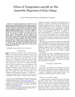Effect of temperature and pH on the anaerobic digestion of grass silage