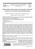 Profiling airport travellers based on their perceptions, satisfaction and intention to recommend food and beverage services