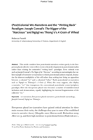 (Post)Colonial We-Narratives and the “Writing Back” Paradigm: Joseph Conrad’s The Nigger of the “Narcissus” and Ngu˜ gı˜ wa Thiong’o’s A Grain of Wheat