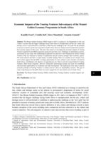 Economic impacts of the touring ventures sub-category of the Mzanzi Golden Economy Programme in South Africa