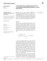 Carbonyl(8-hydroxyquinolinato)[tris(2,4-ditert- butylphenyl)phosphite]rhodium(I) acetone hemisolvate