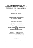 Ontladingsmodel vir die verpleegkundiges betrokke by terminasie van swangerskap