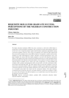 Requisite skills for graduate success : perceptions of the Nigerian construction industry