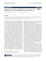 Response to “Every ROSE has its thorns”