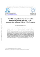 Search for magnetic monopoles and stable high-electric-charge objects in 13 TeV proton–proton collisions with the ATLAS detector