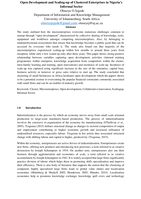 Open development and scaling-up of clustered enterprises in Nigeria’s informal sector
