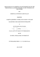 Deelname in navorsing en ontwikkeling by die Tshikonelo-landbouprojek in die Noordelike Provinsie
