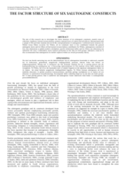 The factor structure of six salutogenic constructs.