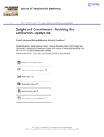 Delight and commitment : revisiting the satisfaction-loyalty link