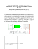 Numerical analysis and performance improvement of nanostructured Cu2O/TiO2 pn heterojunction solar cells using SCAPS