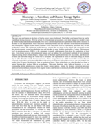 Bioenergy; a substitute and cleaner energy option