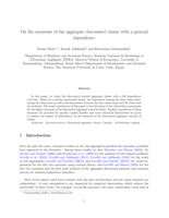 On the moments of the aggregate discounted claims with a general dependence