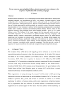 Privacy concerns, internal political efficacy, intrusiveness, and voter resistance to the acceptance of political mobile marketing campaigns