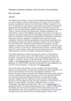 Marikana commission of inquiry : from narratives towards history