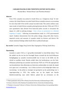 Cannabis policing in Mid-Twentieth Century South Africa