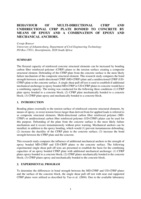 Behaviour of multi-directional CFRP and unidirectional CFRP plate bonded to concrete by means of epoxy and a combination of epoxy and mechanical anchors