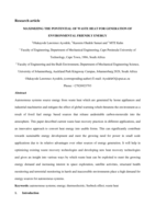 Maximizing the pontential of waste heat for generation of environmental friendly energy