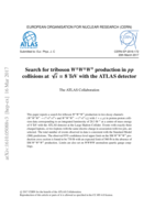 Search for triboson W±W±W∓ production in pp collisions at  √s = 8 TeV with the ATLAS detector