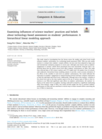 Examining influences of science teachers’ practices and beliefs about technology-based assessment on students’ performances : a hierarchical linear modeling approach