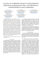A review on residential exposure to electromagnetic fields from overhead power lines : electrification as a health burden in rural communities
