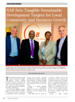 SAB sets tangible sustainable development targets for local community and business growth