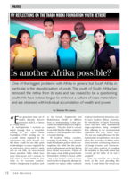 My reflections on the Thabo Mbeki Foundation youth retreat : is another Afrika possible?