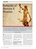 Rebuttle of Mervyn E Bennun