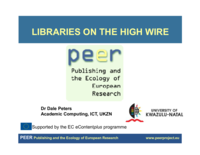 Open access publishing: placing libraries on the high wire